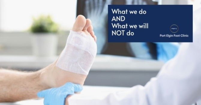 Our Foot Care Services & Clinic Policies: What We Offer and What We Don't